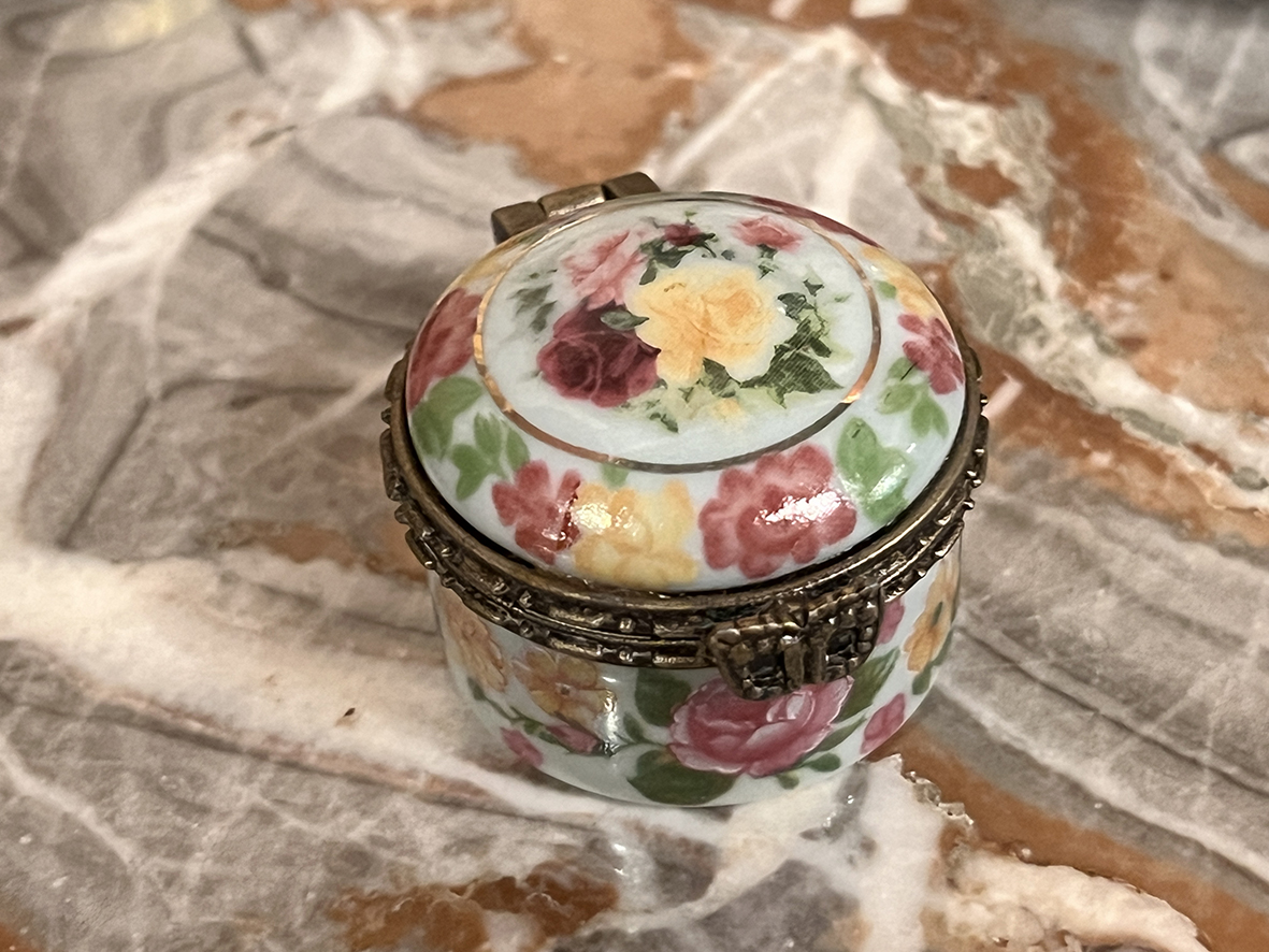 【🇬🇧 英國・手工手繪瓷盒・花卉珠寶盒】