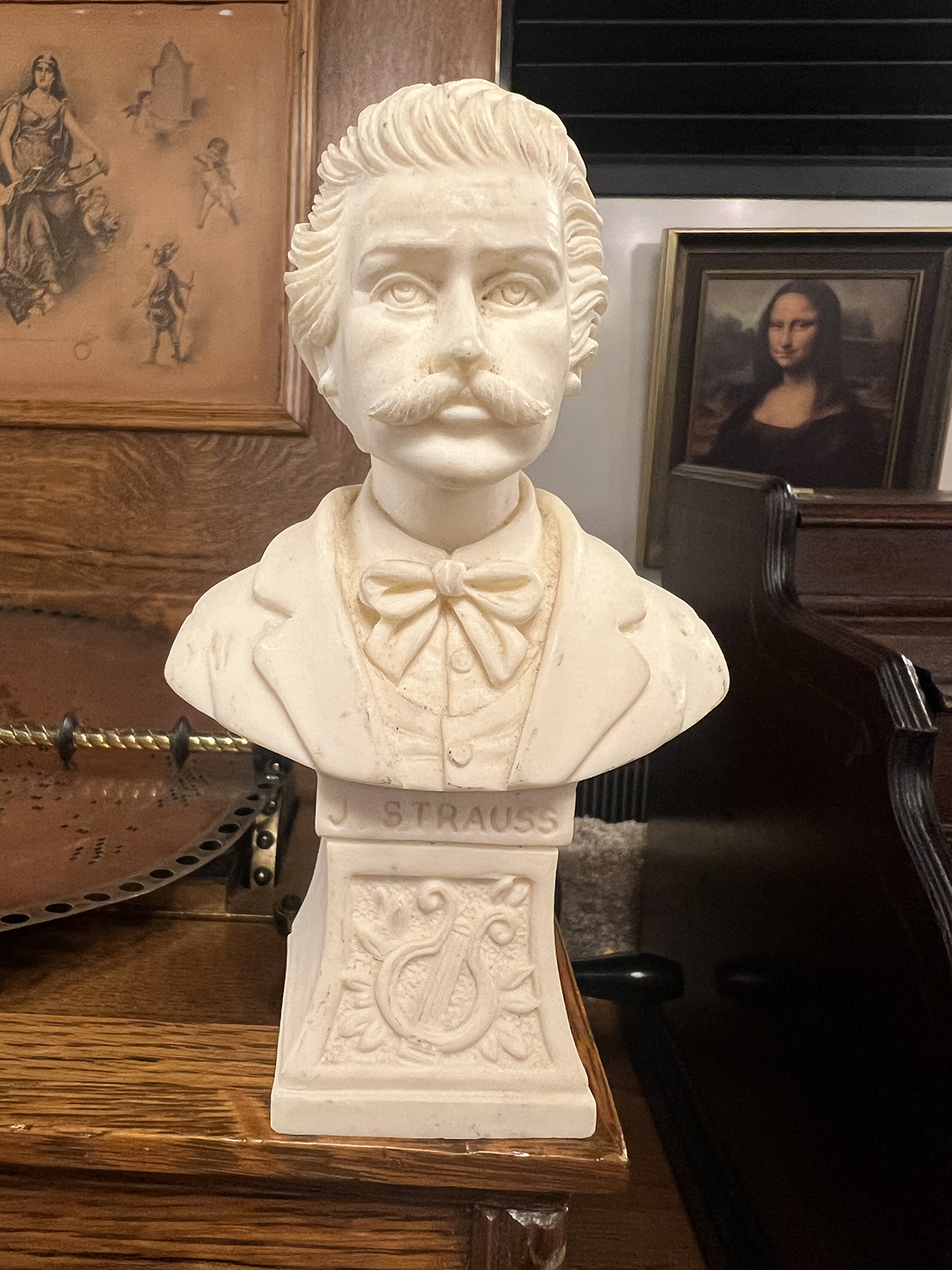 【🇮🇹 義大利・約翰・史特勞斯 Johann Strauss II 半身雕像・優雅生活選物】
