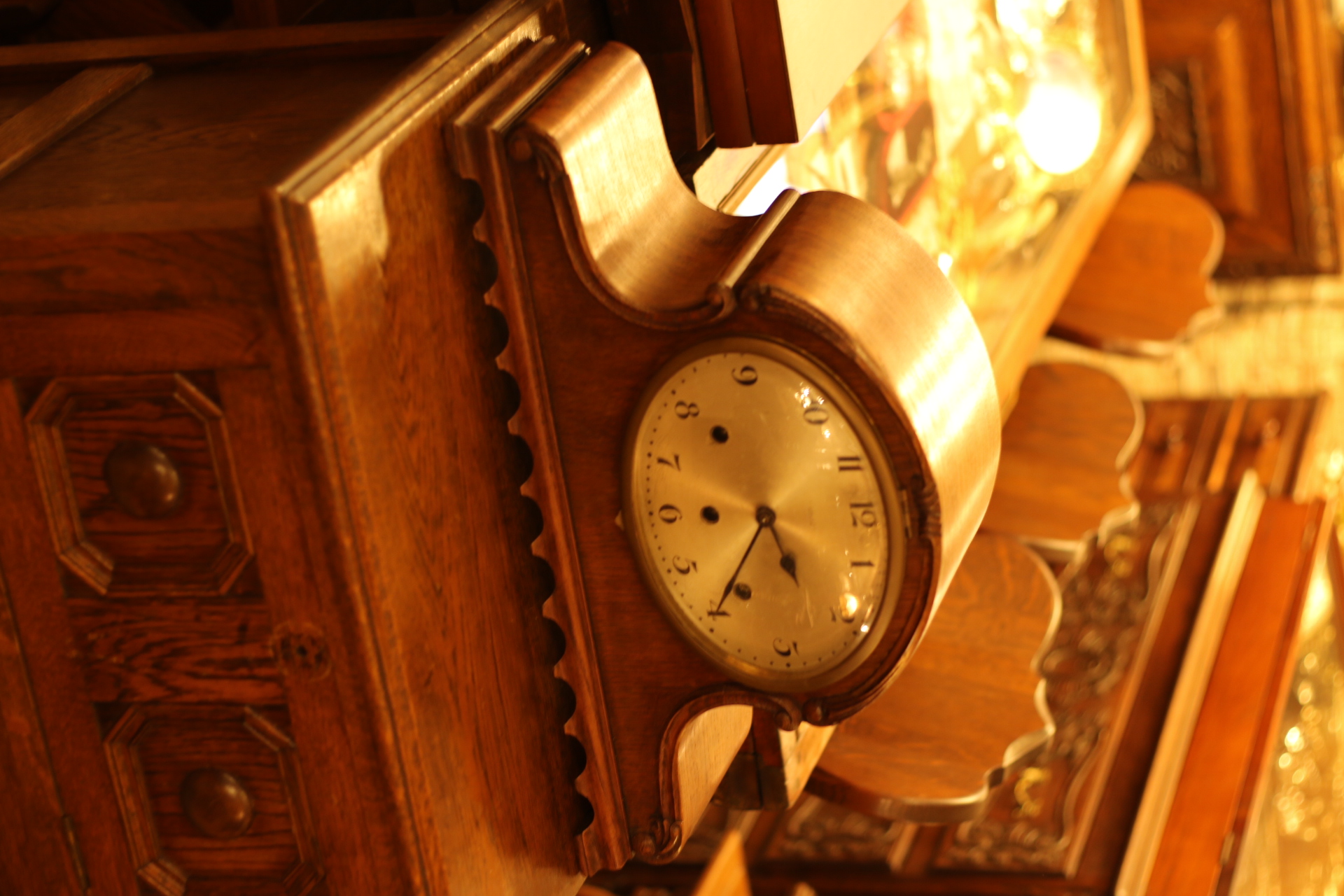 【🇬🇧 英國・古董橡木西敏寺鐘・古典桌鐘】