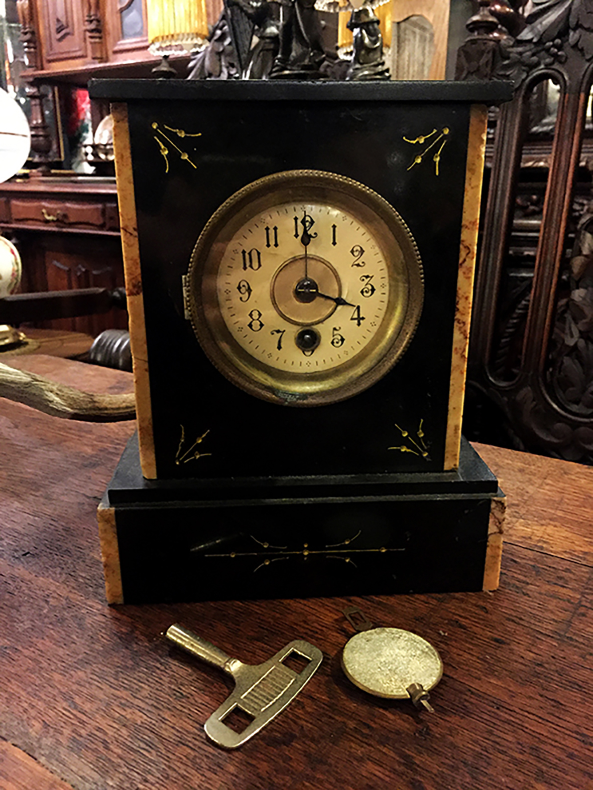 【🇩🇪 德國・大理石座鐘・19世紀古典風格】