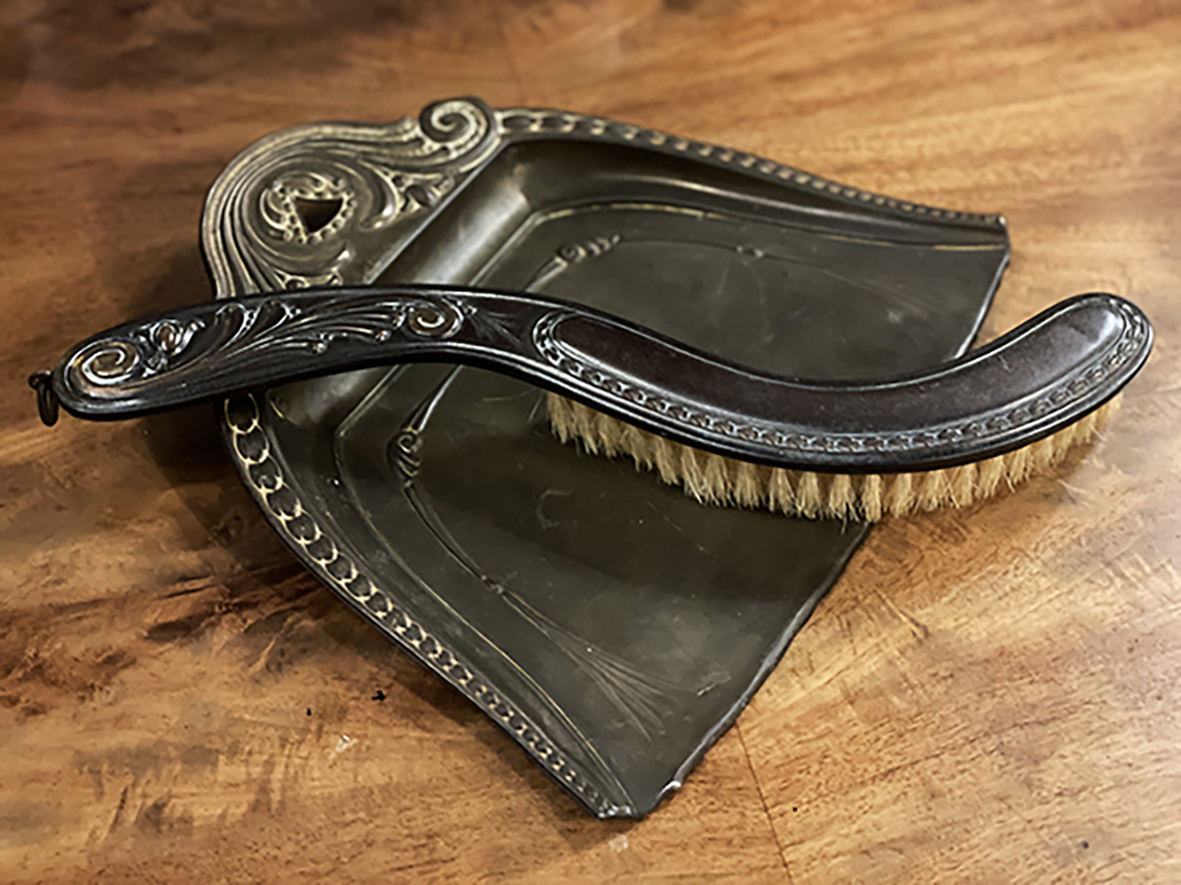 【🇫🇷 法國・手工黃銅畚箕鬃毛刷組・古典風格】