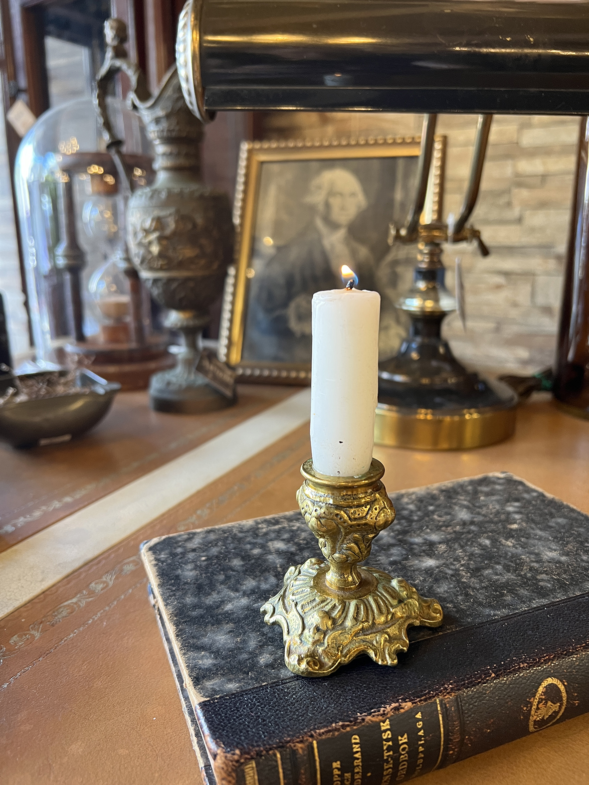 【🇫🇷 法國・天使浮雕黃銅小燭台・洛可可風】