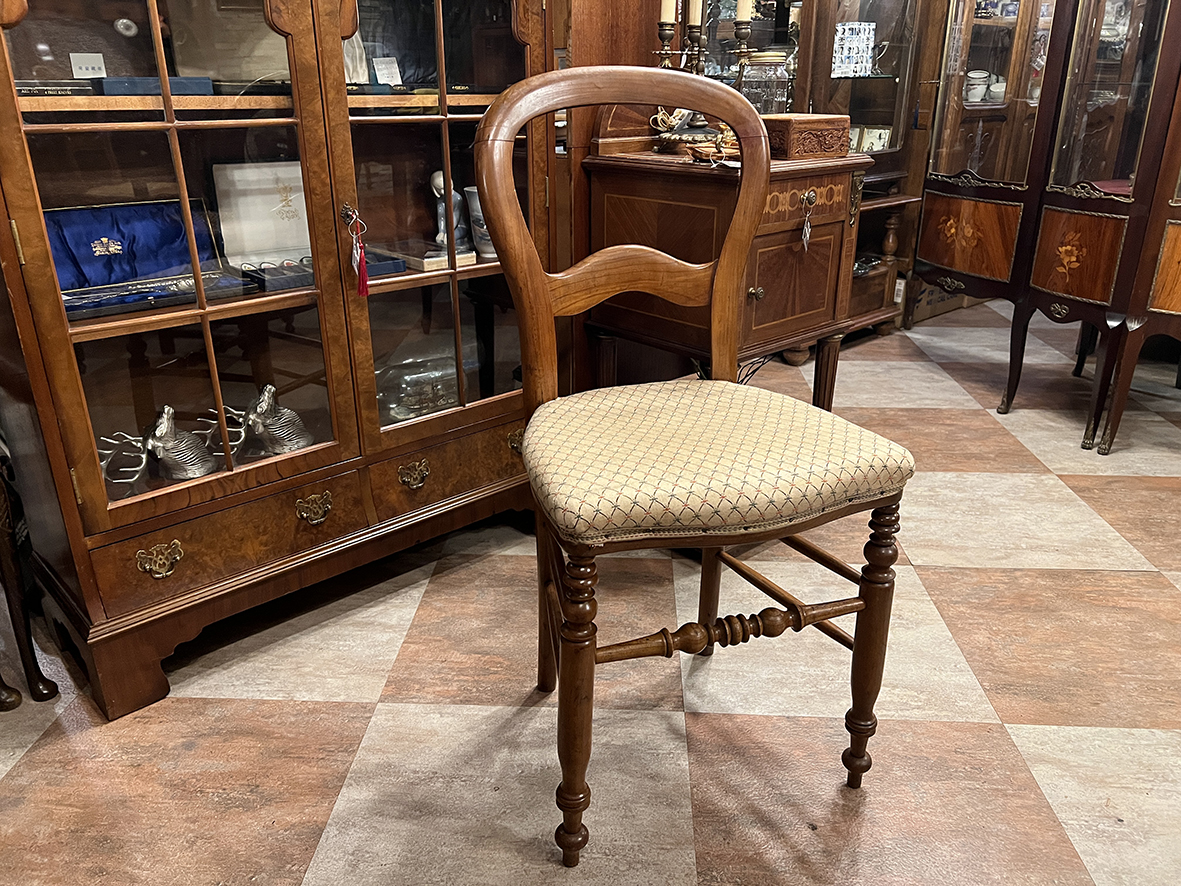 【🇫🇷 法國・桃花心木螺旋柱古董餐椅・古典風格】