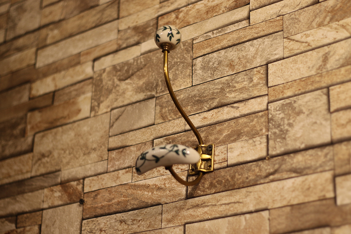 【🇫🇷 法國・手工黃銅瓷衣帽掛鉤・鄉村古典風】