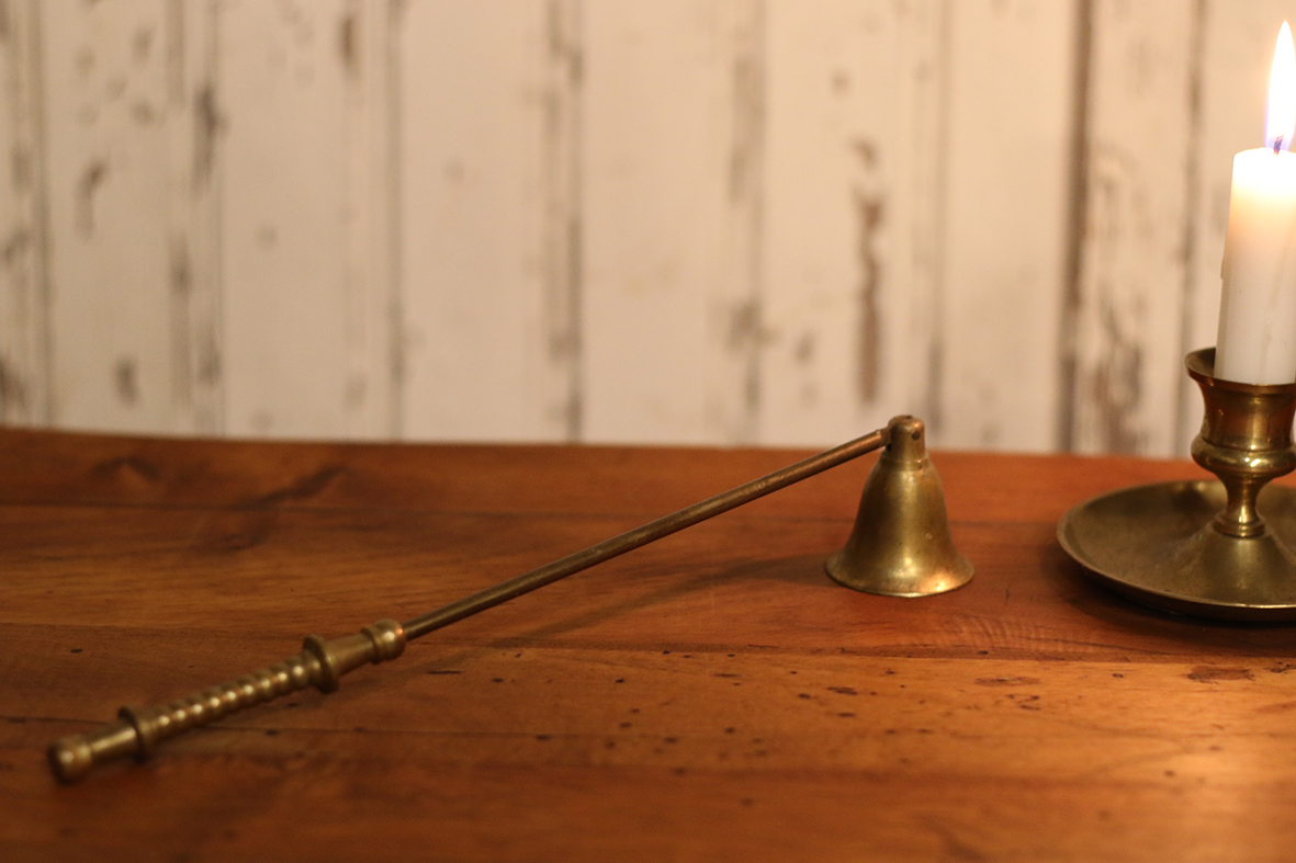 【🇫🇷 法國・黃銅蠟燭熄滅器・古典風格】