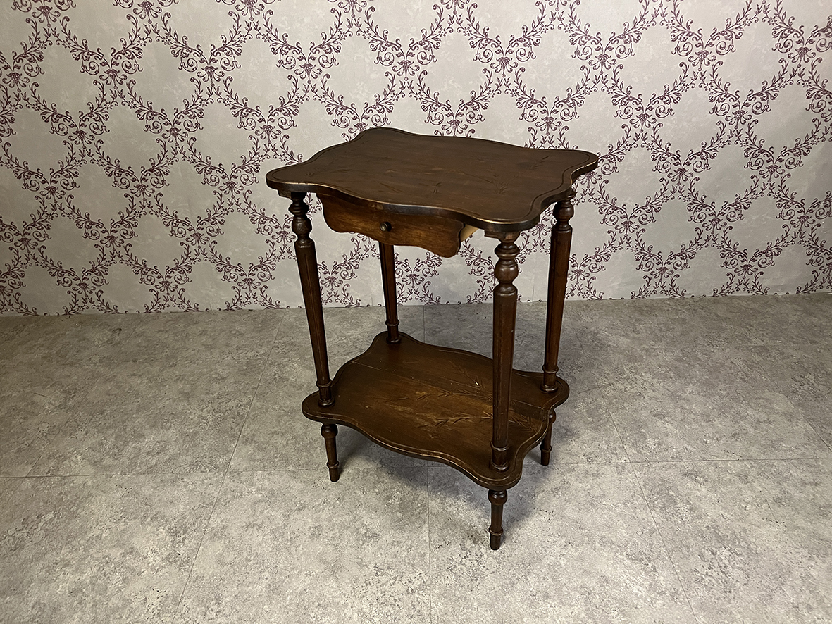 【🇫🇷 法國・手工雕刻雙層邊桌・鄉村古典風】