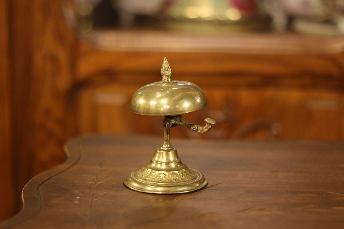 【🇫🇷 法國・黃銅酒店服務鈴・古典風格】