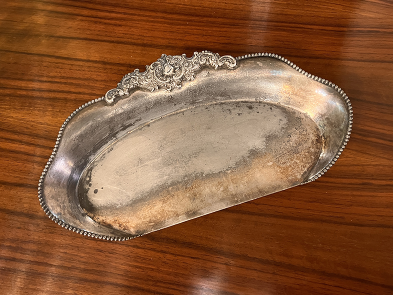 【🇺🇸 美國・Forbes Silver Co. 洛可可風格鍍銀飾品盤・百年古董】