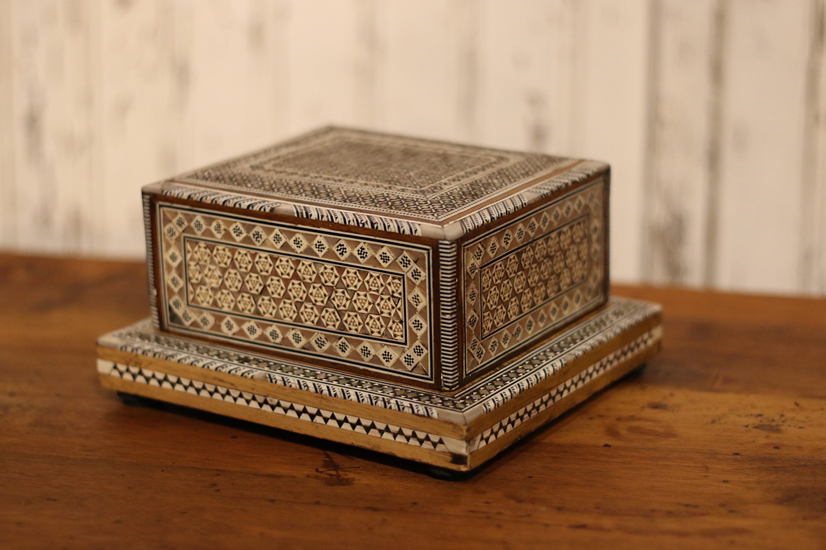 【🇮🇹 義大利・鑲貝音樂雪茄盒・地中海風格】