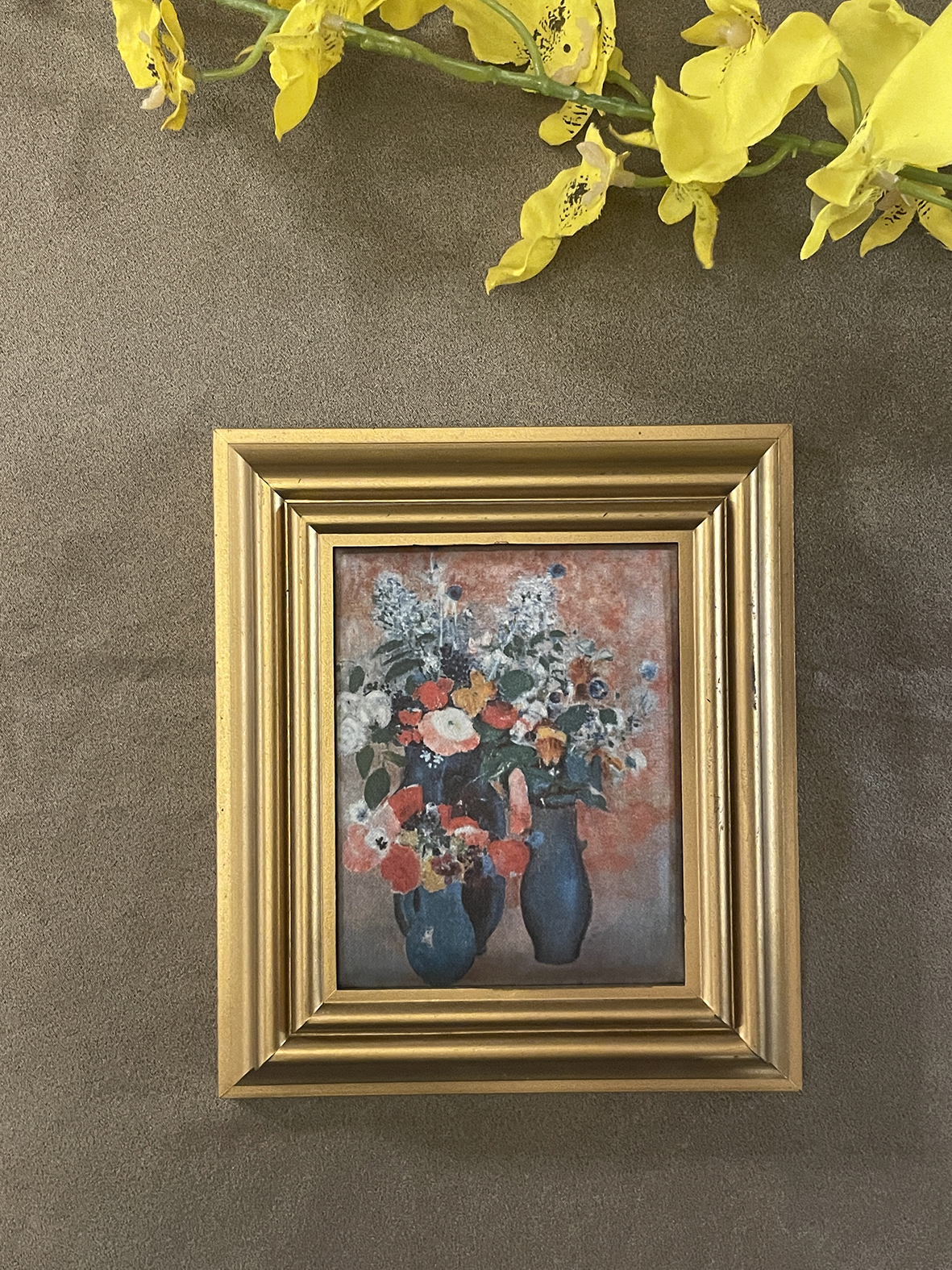 【🇮🇹 義大利・油畫風格緞面小掛畫・花卉裝飾風】