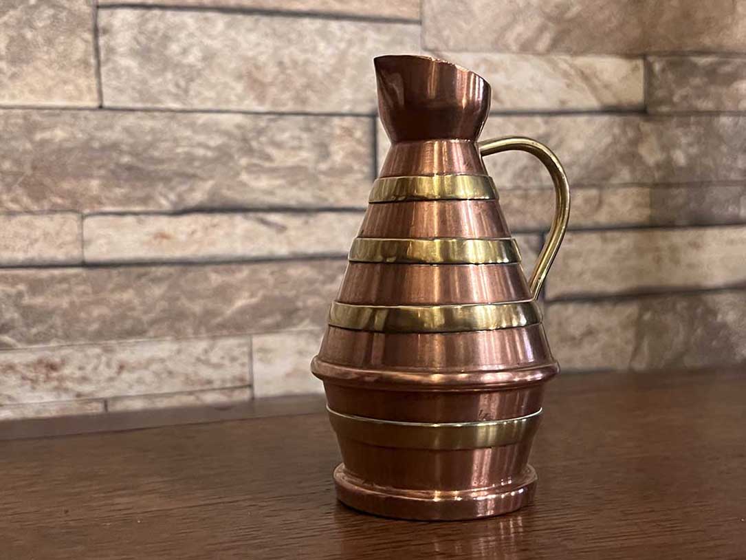 【🇫🇷 法國・Villedieu-les-Poêles 紅銅牛奶壺・經典工藝收藏】