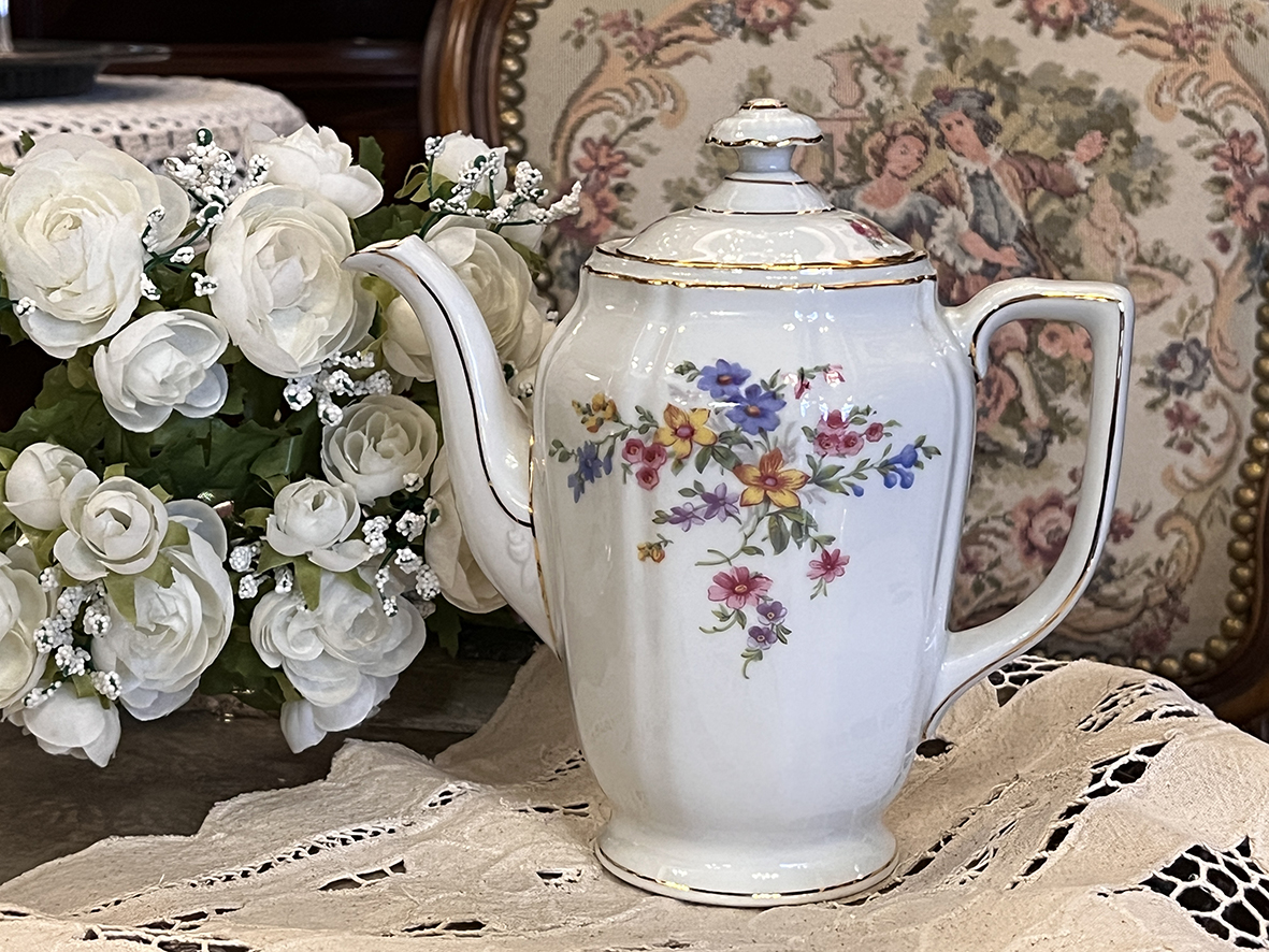 【🇩🇪 德國・Heinrich金邊茶壺・田園古典風】