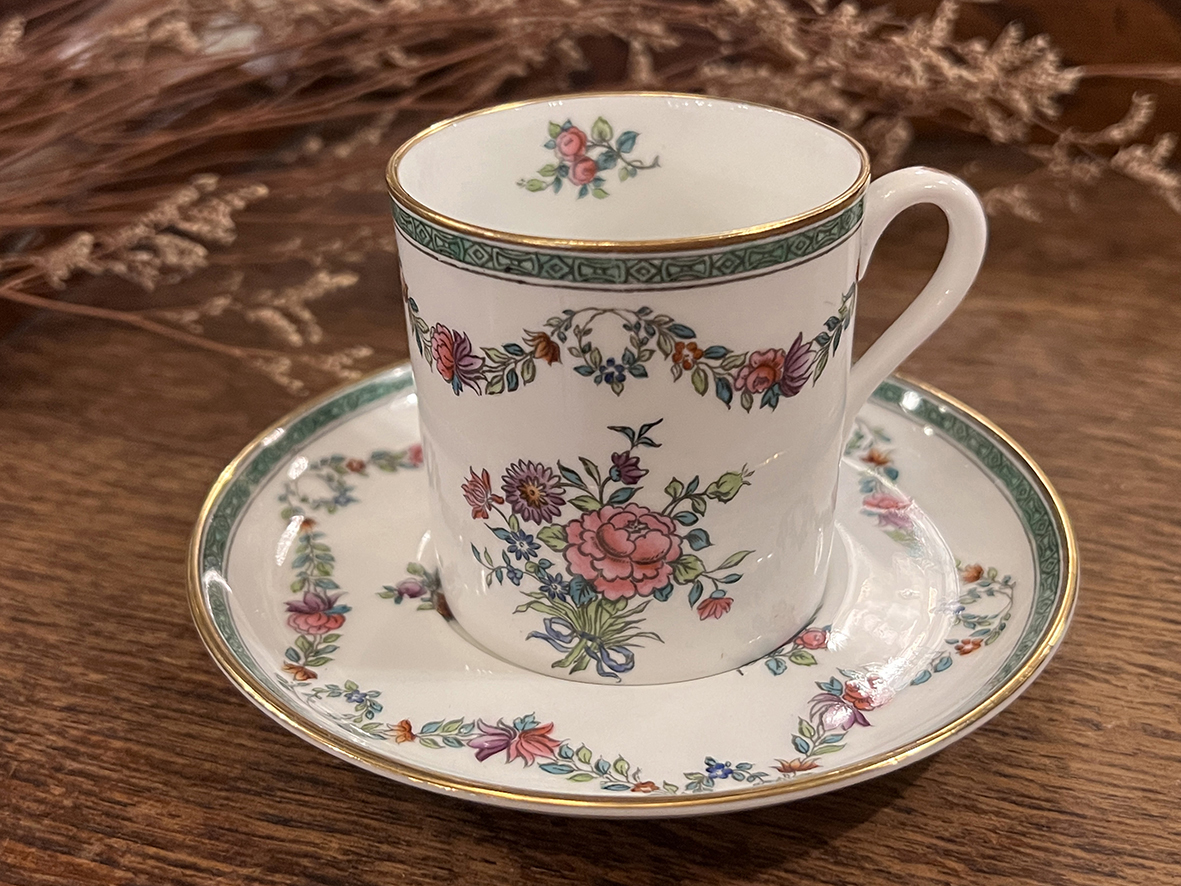 【🇬🇧 英國・Spode Copeland 手繪花卉杯盤組・1940年代古典花園風格】