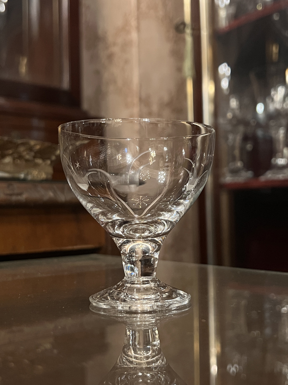 【🇫🇷 法國・手工蝕刻水晶高腳杯・古典風格】