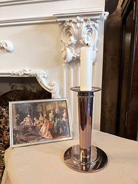 【🇩🇪 德國・WMF手工鍍銀燭台・典雅現代風格】