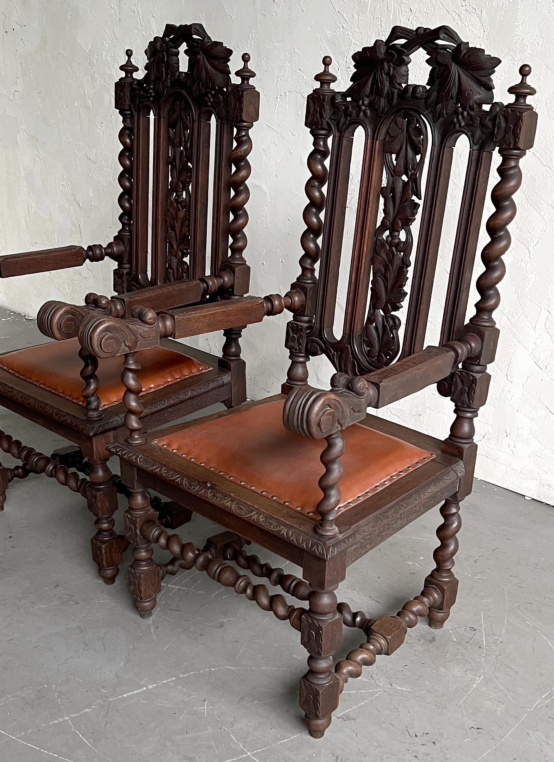 【🇩🇪 德國・黑森林雕花扶手椅・巴洛克復興風格】