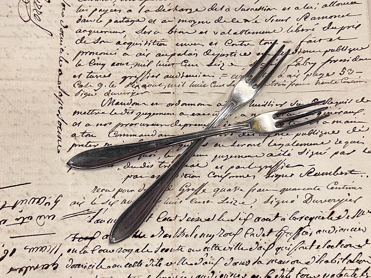 【🇸🇪 瑞典・素面刻花不銹鋼水果叉・北歐優雅餐具】